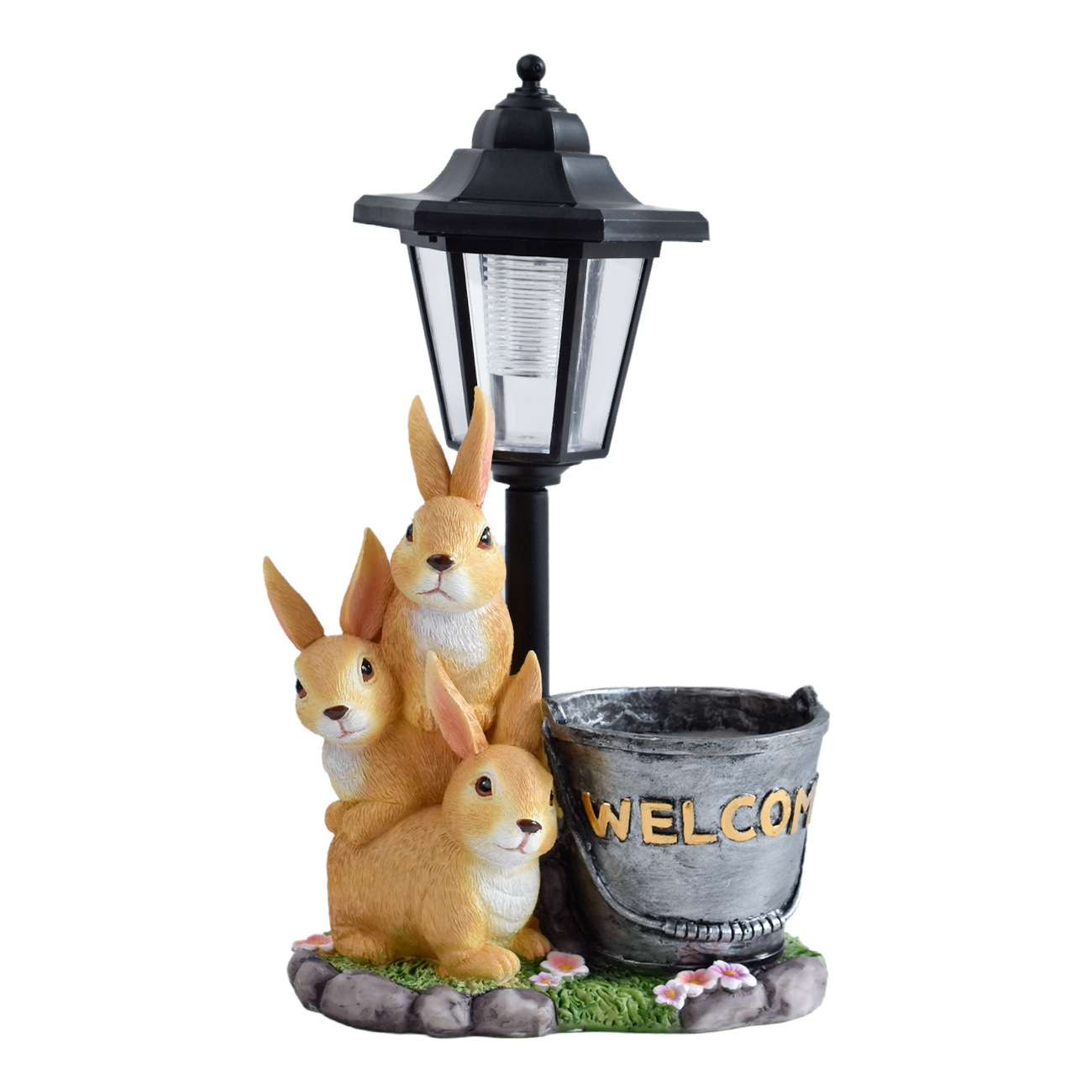 New Rabbit Solar Garden Light  - đánh giá và giá Succulent Set